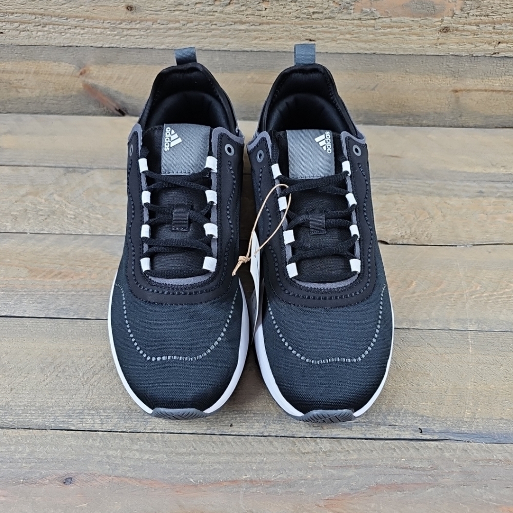 adidas Women's Fukasa Running Casual Shoes Black White - Picture 5 of 12